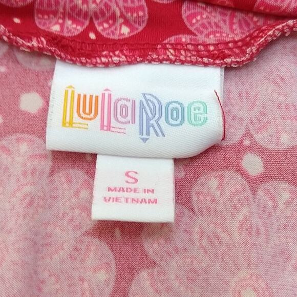 LuLaRoe Azure Womens Skirt Size Small Pink Floral - Picture 5 of 5